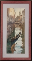Акварель "Венецианский канал"